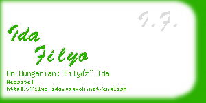 ida filyo business card